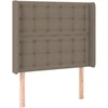 Lova Galvūgalis su auselėmis, taupe, 83x16x118/128cm, audinys