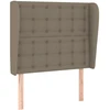 Lova Galvūgalis su auselėmis, taupe, 83x23x118/128cm, audinys