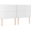 Lova Galvūgalis su LED, baltos spalvos, 200x5x118/128 cm