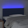 Lova Galvūgalis su LED, mėlynos spalvos, 80x5x78/88cm, audinys