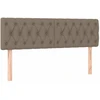 Lova Galvūgalis su LED, taupe spalvos, 144x7x78/88cm, audinys