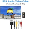 Gam3gear S Av S video Rca audio video kabelis, skirtas Sega Dreamcast
