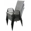 Gardenline metalinė sodo kėdė, pilka spalva