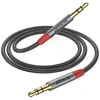 Garso kabelis 1m, 3.5mm mini-jack, nailono pynė
