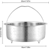 Garų puodas Garų puodo įdėklas, nerūdijančio plieno, 20 cm
