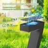 Gearlite saulės šviestuvai sodui, 4 vnt. stilingų saulės šviestuvų laukui, itin ryškūs su 1200 Mah baterija, Ip65 atsparūs vandeniui, automatinis įjungimas/išjungimas, sodo dekoracija vejai