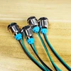 Gebildet 4 vnt. 12 mm 3v-4.5v-5v-6v-7.5v-9v Led metalinis indikatorius, atsparus vandeniui, signalinė lemputė su laidu (žalia)
