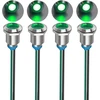 Gebildet 4 vnt. 12 mm 3v-4.5v-5v-6v-7.5v-9v Led metalinis indikatorius, atsparus vandeniui, signalinė lemputė su laidu (žalia)