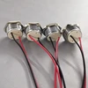 Gebildet 4 vnt. Ac/dc 12-24v 20ma energiją taupantis indikatorius metalinis indikatorius vandeniui atspari signalinė lemputė skylės dydis 16 mm mėlynas Led (sferinis paviršiaus galvutė)