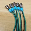 Gebildet 5 vnt. 8 mm 3v-4.5v-5v-6v-7.5v-9v Led metalinis indikatorius, atsparus vandeniui signalinis žibintas su laidu (raudonas/oranžinis/mėlynas/žalias/baltas)