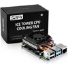 Geeekpi Itin plonas Ice Tower aušintuvas, skirtas Raspberry Pi 4, aliumininis aktyvus aušintuvas su 40 x 40 x 7 mm Pwm ventiliatoriumi, skirtas Raspberry Pi 4 Model B 8gb