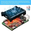 Geeekpi Raspberry Pi 4 Aliuminio Dėklas su Pasieniu Aušinimu (pilkas)