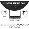 Geekria 3.5mm trrs į trs kampinis spiralinis mikrofono kabelis 50cm, suderinamas su Rode sc7, videomicro, videomic go ii, wireless go ii 1/8 colio jungtis iš tėčio į tėtį mikrofono kabelis (juodas)