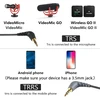 Geekria 3.5mm trrs į trs kampinis spiralinis mikrofono kabelis 50cm, suderinamas su Rode sc7, videomicro, videomic go ii, wireless go ii 1/8 colio jungtis iš tėčio į tėtį mikrofono kabelis (juodas)