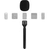 Geekria adapteris belaidžiam interviu mikrofonui, Mic Go rankinis adapteris su priekiniu stiklu, mikrofono laikiklis suderinamas su Dji Mic 1, Mic 2, Rode Wireless Go Ii (juodas)