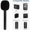Geekria adapteris belaidžiam interviu mikrofonui, Mic Go rankinis adapteris su priekiniu stiklu, mikrofono laikiklis suderinamas su Dji Mic 1, Mic 2, Rode Wireless Go Ii (juodas)