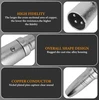 Geekria for creators xlr male į 1/4 colio (6,35 mm) trs female, mikrofono kabelio adapteris, suderinamas su shure mv7, sm58, sm57, pga58, fifine k688, behringer xm8500 mikrofono kabelio jungtis (sidabrinė)
