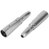 Geekria for creators xlr male į 1/4 colio (6,35 mm) trs female, mikrofono kabelio adapteris, suderinamas su shure mv7, sm58, sm57, pga58, fifine k688, behringer xm8500 mikrofono kabelio jungtis (sidabrinė)