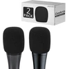 Geekria putų apsauga nuo vėjo, suderinama su Sennheiser E 935, E 945, E 835, E 845-s mikrofonais, antipop putų uždangalas, mikrofono apsauga nuo vėjo, putų filtras (juodas/2 vnt.)