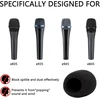 Geekria putų apsauga nuo vėjo, suderinama su Sennheiser E 935, E 945, E 835, E 845-s mikrofonais, antipop putų uždangalas, mikrofono apsauga nuo vėjo, putų filtras (juodas/2 vnt.)