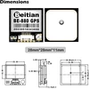 Geekstory Be-880 gps imtuvo modulis su flash atmintimi Hmc5883l kompasas 10 kartos lustas gps antena ttl lygis 38400bps, skirtas arduino orlaiviui pixhawk apm skrydžio valdikliui