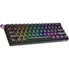 Geeky Gk61 60% | keičiama mechaninė žaidimų klaviatūra | 61 klavišas, daugiaspalvis Rgb Led apšvietimas, skirtas Pc/mac žaidėjams | Ansi Us American išdėstymas (juoda, Mechaninė Speed Sidabrinis)