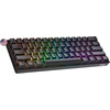 Geeky Gk61 Se 60% mechaninė žaidimų klaviatūra, 61 klavišų daugiaspalvis Rgb Led apšvietimas, skirta Pc/mac žaidėjams, Ansi Us American išdėstymas (juoda, mechaniniai red jungikliai)