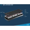 Geeky Gk61 Se 60% mechaninė žaidimų klaviatūra, 61 klavišas, daugiaspalvis Rgb Led apšvietimas, skirta Pc/mac žaidėjams, Ansi Us American išdėstymas (juoda, mechaninė juoda)