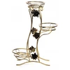 Gėlių lysvė metalinė pastatoma loft gėlių stovas 3 vazonams 100cm