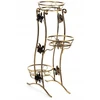 Gėlių lysvė metalinė pastatoma loft gėlių stovas 3 vazonams 100cm