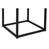 Gėlių stovas metalinis aukštas gėlių vazonas juodas loft 30x30x75 cm