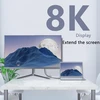 Gelrhonr mini hdmi į hdmi kabelis, 90 laipsnių kištukas, 48 gbps didelis greitis, 8k @ 60 hz, 4k @ 144 hz, skirta kamerai, vaizdo kamerai, hdtv, nešiojamam kompiuteriui (0,5 m, stačiu kampu)