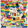 Generic 100 vienetų pride lipdukų rinkinys, vandeniui atsparūs viniliniai graffiti Lgbtq lipdukai, Lgbtq aksesuarai, Lgbtq pride vaivorykštės lipdukai nešiojamam kompiuteriui, vandens buteliams, dviračiui, riedlentei