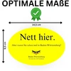 Generic 15x Geltoni Lipdukai "maloniai čia, bet ar buvai Badene-viurtemberge?"