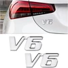 Generic 2 vnt. 3d emblemos ženklelis, automobilio lipdukas, metalinis variklio ekranas, automobilio lipdukas, emblemos ženklelis, automobilio lipdukas, tiuninginis metalas (v6)