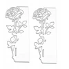 Generic 2x Rose Leaves Die Cuts Cut Šablonai Rožių Rėmas Diy Scrapbooking Pjovimas