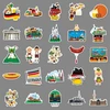 Generic Germany lipdukų rinkinys, 50 vienetų, skirtas riedlentėms, grafiti lipdukai, motociklams, dviračiams, snieglentėms, bagažui, nešiojamam kompiuteriui, automobiliui, lagaminui vaikams ir paaugliams, vandeniui atsparūs vinilo lipdukai