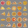 Generic Pizza lipdukų rinkinys, 50 vnt., skirtas riedlentėms, grafiti, motociklams, dviračiams, snieglentėms, bagažui, nešiojamam kompiuteriui, automobiliui, lagaminui vaikams ir paaugliams, vandeniui atsparūs vinilo lipdukai