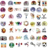 Generic Sportiniai lipdukai, gimnastikos lipdukai, 50 vienetų, viniliniai sportiniai lipdukai, skirti vandens buteliams, riedlentėms, nešiojamiesiems kompiuteriams, scrapbooking'ui, bagažui, motociklams, dviračiams, vandeniui atspari estetika, graffiti lipdukai