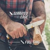 Gerber išgyvenimo peilis su daliniu dantytu ašmeniu, ultimate survival fixed, ašmenų ilgis: 12 cm, nerūdijantis plienas, 30-001830