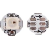 Gerui ws2812b eco rgb lydinio laidai 5050 su pcb radiatoriumi (10 mm x 3 mm) smd balti led lustai, 100 vnt.