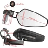 Ges motociklo modifikuotas galinio vaizdo veidrodėlis universalus 22 mm atbulinės eigos cnc galinio vaizdo veidrodėlis motociklo ovalus aliuminio galinio vaizdo veidrodėlis (baltas veidrodis)