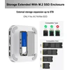 Gewokliy Mac Mini M4 dokas, aliumininis Mac Mini šakotuvas ir stovas, skirtas Mac Mini M4 ir M4 Pro 2024 su M.2 Nvme Ssd dėklu, dvigubi Usb-a 10gbps, Sd/tf kortelių skaitytuvai, Usb 2.0 │mac Mini priedai