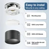 Geyoulux 4 x Led paviršiuje montuojami prožektoriai, juodi, skersmuo 84 x 50 mm, lubinis prožektorius Led Gx53 su 6 W, 680 lm, neutrali balta šviesa, 230 V, 180° spindulio kampas, aliumininiai lubiniai prožektoriai