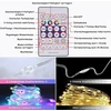 Geyueya Home 10 m Led dekoratyvinės lemputės su kištuku, 66 Led Rgbic dekoratyvinės lemputės su nuotolinio valdymo pulteliu Usb ir Bluetooth, lauko vidaus sodo terasos Helovino Kalėdų dekoracija