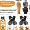 Gftcgk 2 poros neslystančių šunų kojinių su velcro užsegimu, minkštos letenų apsaugos kojinės, skirtos naudoti patalpose ir lauke, laidžios orui ir neslystančios šunims