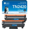 G&g toneris, suderinamas su Brother Mfc-l2710dw Tn2420 Tn-2420, skirtas Hl-l2350dw Dcp-l2530dw Mfc-l2710dn Mfc-l2750dw Hl-l2375dw Hl-l2370dn (2 juodi)