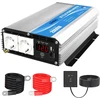 Giandel galios keitiklis 2000 w 12 v į 230 v įtampos keitiklis su nuotoliniu valdymu ir led ekranu, 2 ac lizdai ir usb jungtis kemperiams, sunkvežimiams, automobiliams