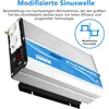 Giandel galios keitiklis 2000 w 12 v į 230 v įtampos keitiklis su nuotoliniu valdymu ir led ekranu, 2 ac lizdai ir usb jungtis kemperiams, sunkvežimiams, automobiliams