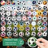 Giantree 60 futbolo lipdukų rinkinys, futbolo lipdukai, sporto lipdukai, futbolo aksesuarai, futbolo dovana scrapbooking'ui, menui, rankdarbiams, vaikų dekoravimui